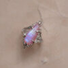 "Twilight Tear" ring with moonstone r. 19 - Image 4