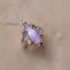 "Twilight Tear" ring with moonstone r. 19 - Image 2