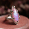 "Twilight Tear" ring with moonstone r. 19 - Image 3