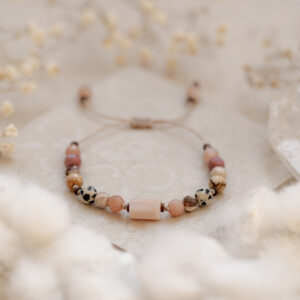 bracelet with pink opal - for peace and balance