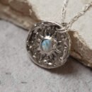 Silver Moonstone Necklace – Moonlight Glow