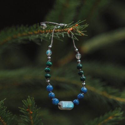 Bransoletka z labradorytem i sodalitem „Noc i Magia”