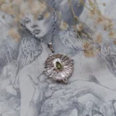 Silberne Peridot-Halskette – Talisman märchenhafter Magie