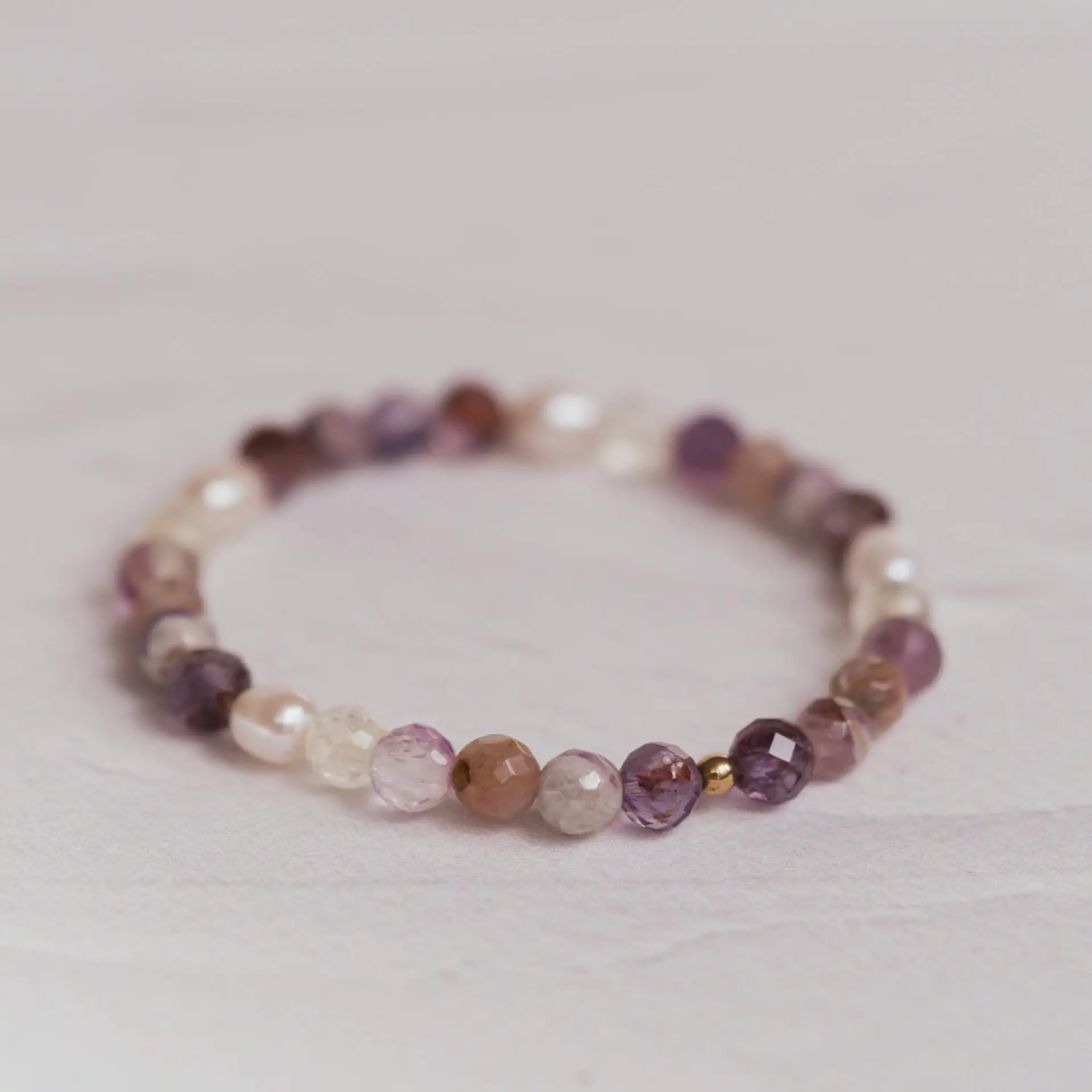 Ametrine and Pearl Bracelet – Delicacy and Strength