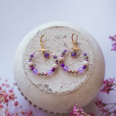 Kolczyki z kamieniem słonecznym – energia odwagi i kobiecości