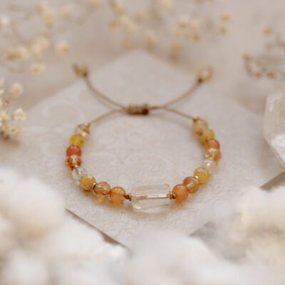 Bransoletka z cytrynem i karneolem – na energię i dobry nastrój