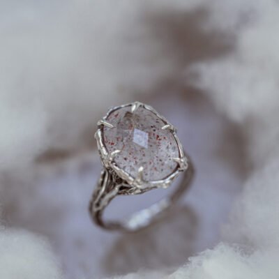 Srebrny pierścionek z Super Seven, r. 17,5