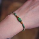 Armband der Sinne - Nephrit, Chrysopras, Malachit
