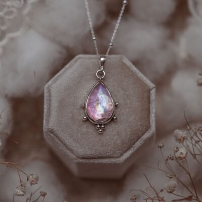 Srebrny naszyjnik z kamieniem księżycowym – Moon Whisper