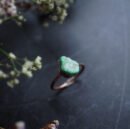 Śladem Natury - Pierścień z Surowym Szmaragdem r. 16