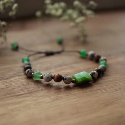 Harmonie der Erde - Nephrit-Armband