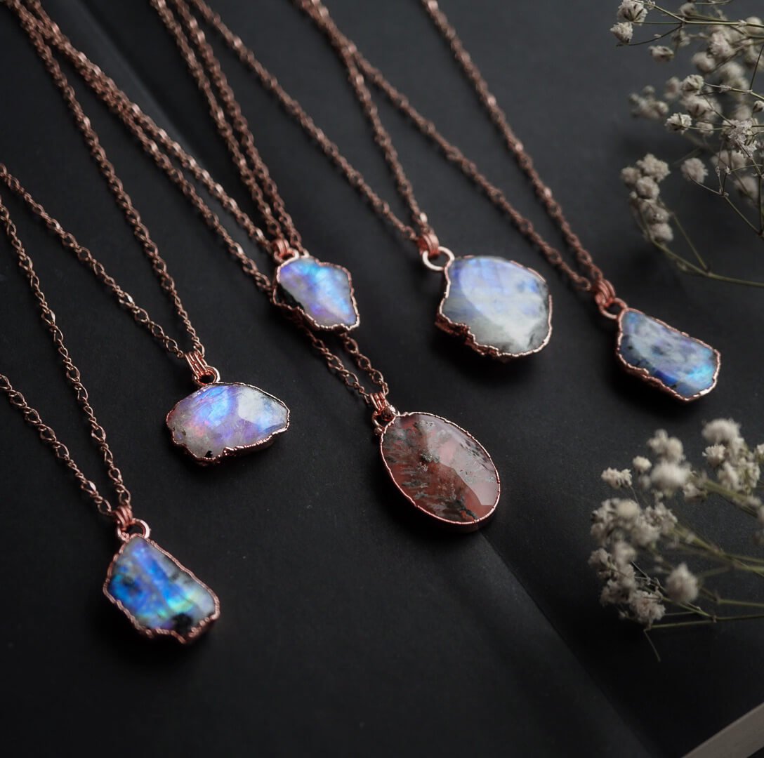 Kwiatowy Urok: Naszyjnik z Agatem Kwiatowym - obrazek 5