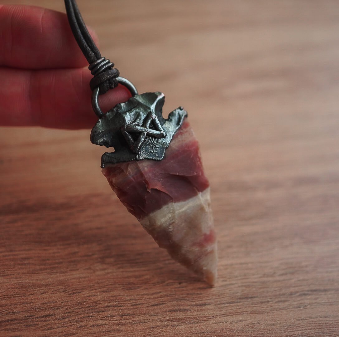 Runiczny Talizman Dagaz z Grotem Agatu - obrazek 4