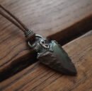 Runic Berkanan Talisman with Agate Arrowhead