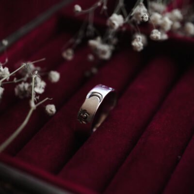 Silberring Nachtgeheimnisse - Größe 12,5.