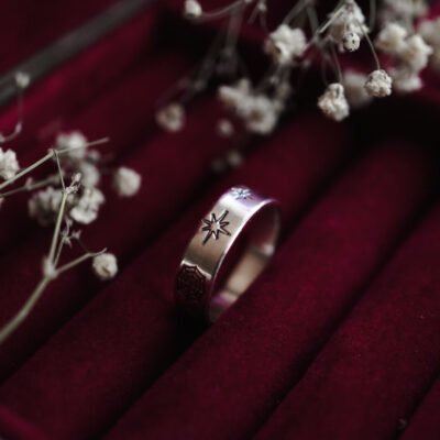 Silberring Nachtgeheimnisse - Größe 13