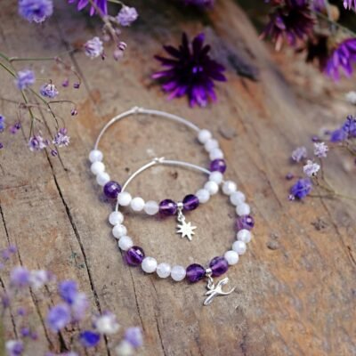 Nocne Tajemnice - Kolczyki z Ametystem