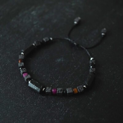 Black Tourmaline Energy and Courage Bracelet