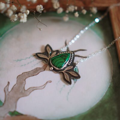 Naszyjnik z Malachitem - Zielona Harmonia