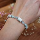 Armband Blaue Tiefe – Larimar und Aquamarin in Harmonie