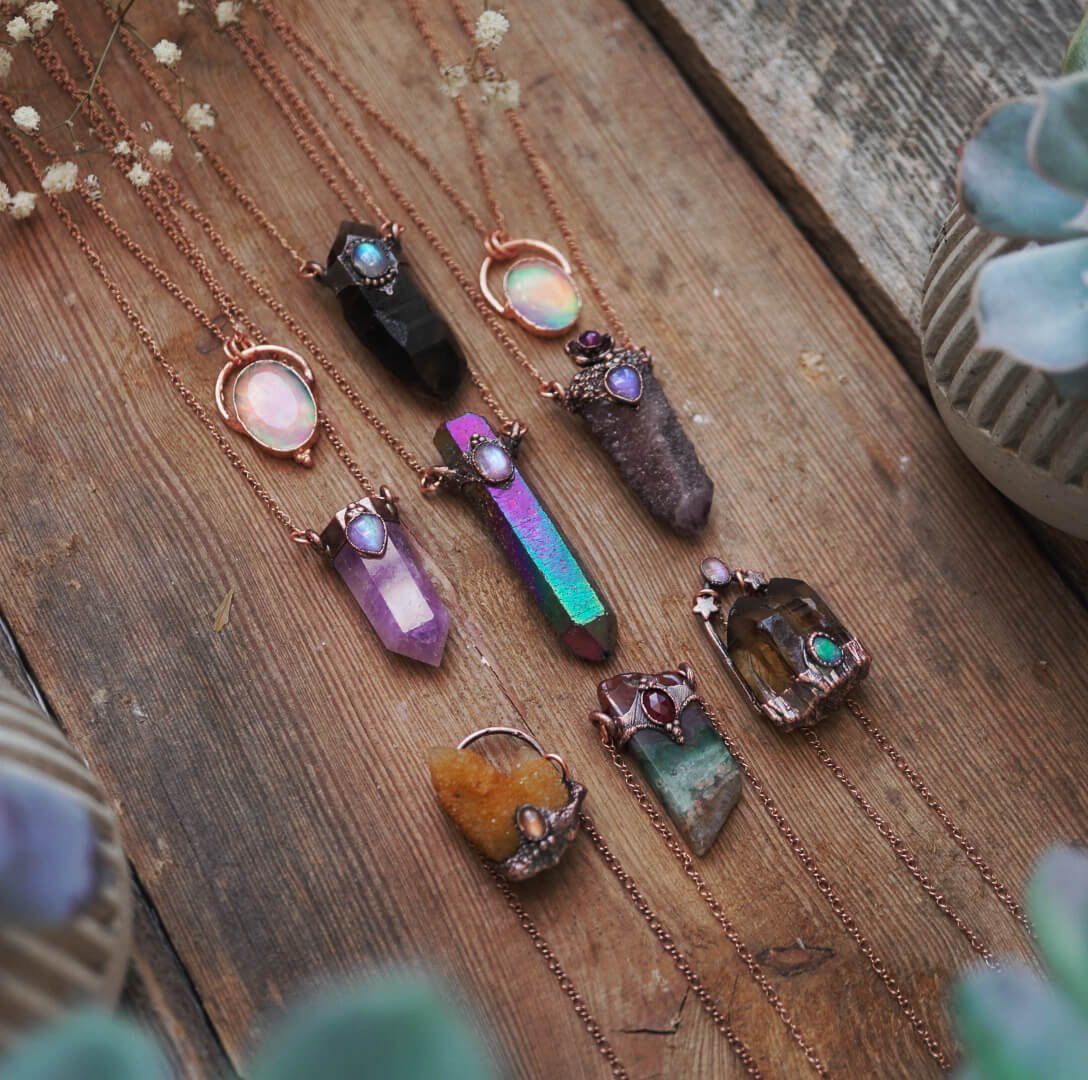 Naszyjnik z Kwarcem Dymnym - Księżycowa Magia - obrazek 6