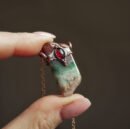 Barwy Natury: Naszyjnik z Agatem i Granatem