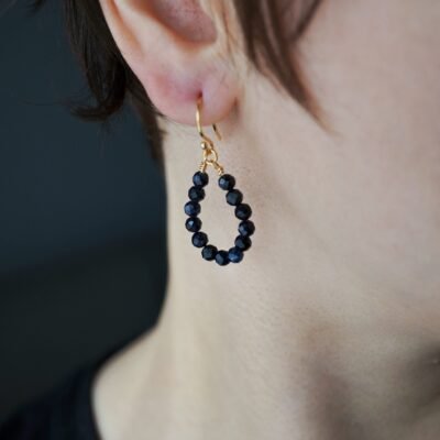 Kolczyki z Szafirem - Gwiezdna Noc