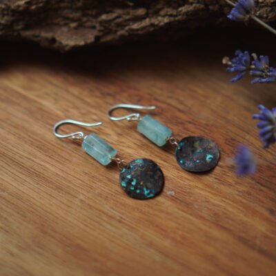 Akwarelowe Marzenia: Kolczyki w Srebrze z Akwamarynem