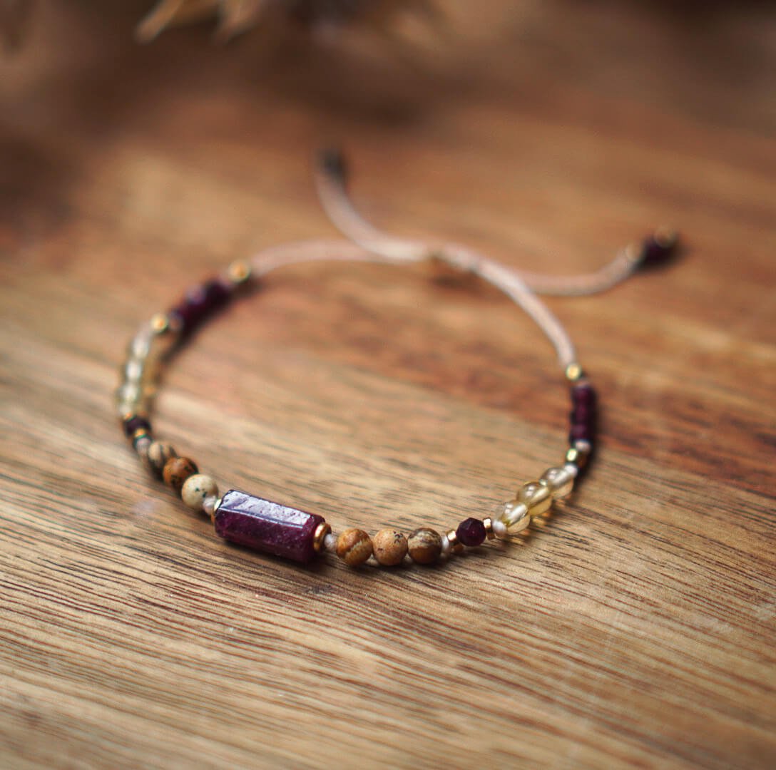 Garnet and Citrine Bracelet – Harmony of Minerals - Image 5