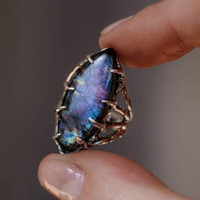 Labradorite Ring – Moon's Whisper, silver 11,5