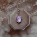 Srebrny naszyjnik z kamieniem księżycowym – Blask o Świcie