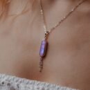 Srebrny naszyjnik z kamieniem księżycowym – Pion Światła