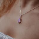 Srebrny naszyjnik z kamieniem księżycowym – Cichy Blask